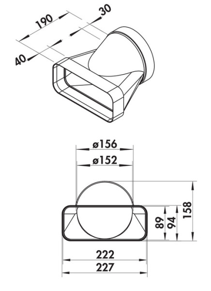 F-EST COMPAIRflow Endstück 804.034